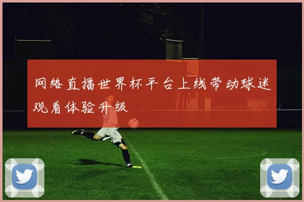 网络直播世界杯平台上线带动球迷观看体验升级