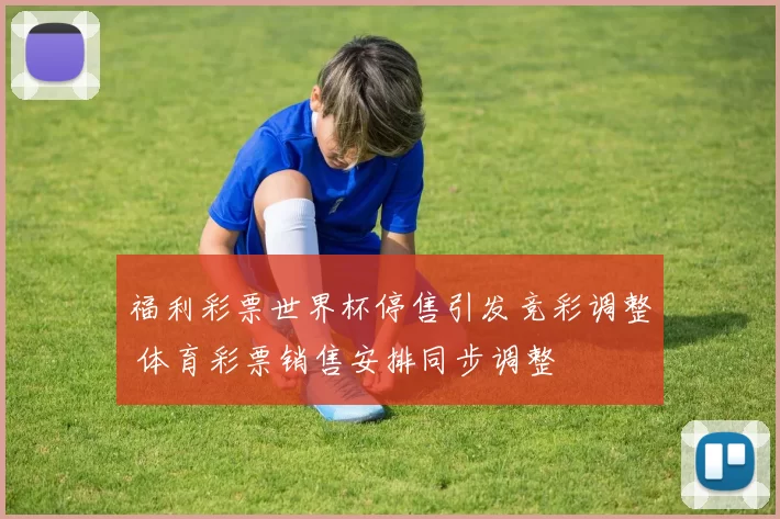 福利彩票世界杯停售引发竞彩调整 体育彩票销售安排同步调整